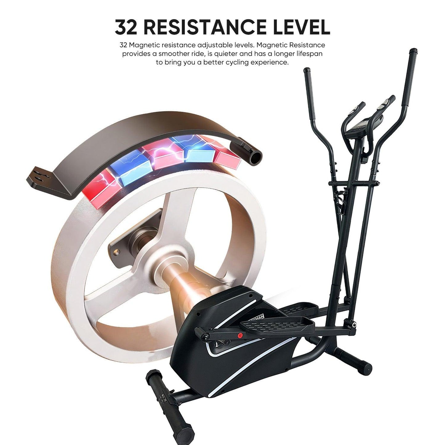 Heavy Duty Elliptical Cross Trainer Machine