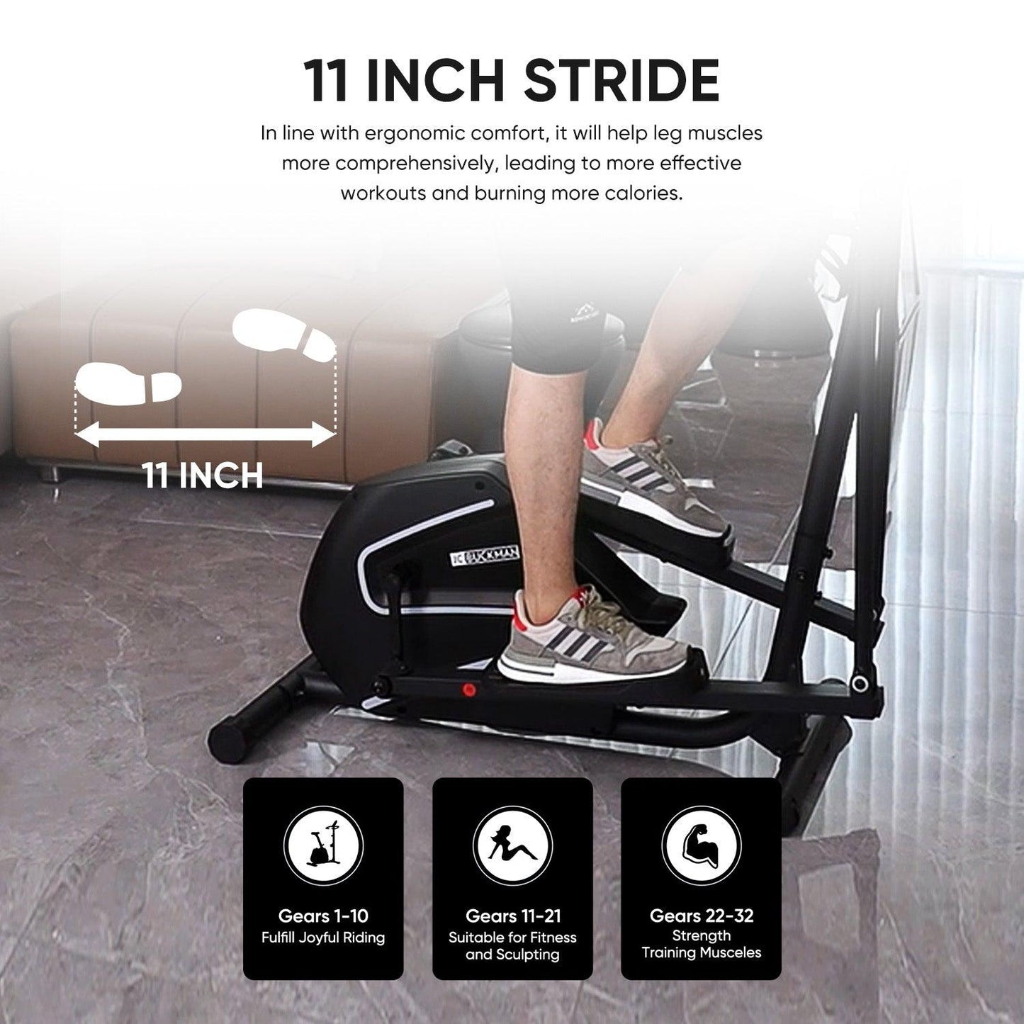 Heavy Duty Elliptical Cross Trainer Machine